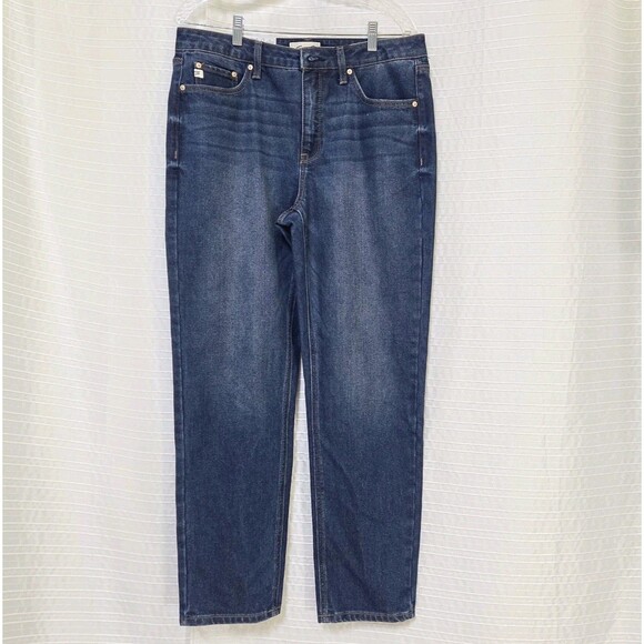Seven7 90's Straight Jean Women’s 10 Devine (Med Wash) High Waist NWT - Picture 4 of 12